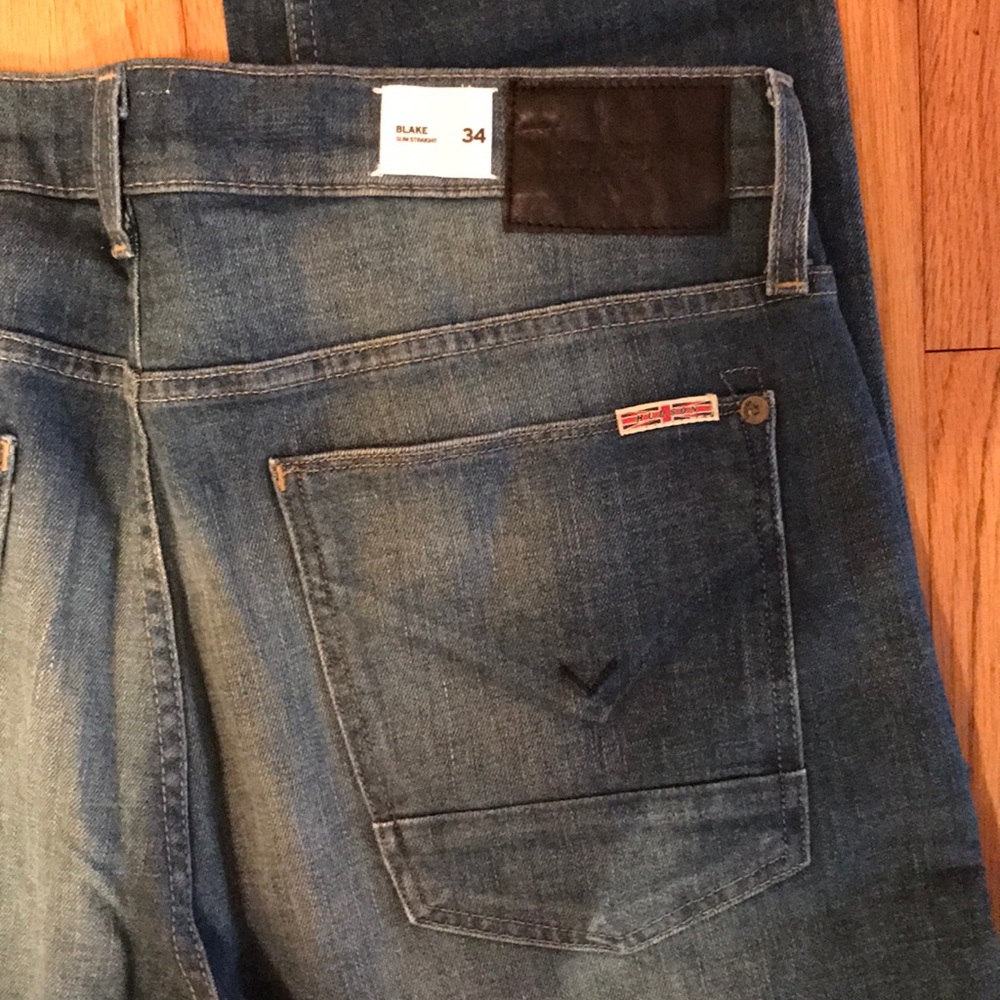 NWT Hudson Blake Slim Straight Denim, 34/32 - Picture 6 of 8